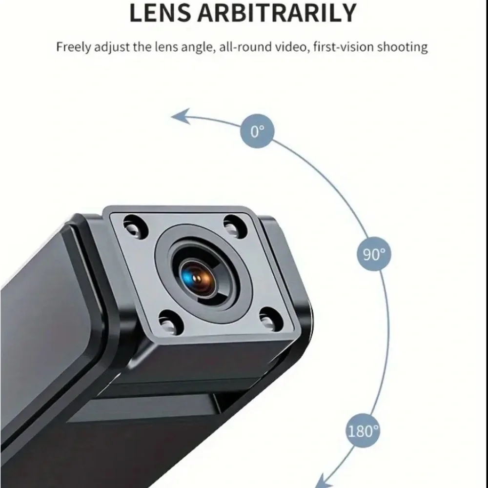 A8 Smart Video Recorder – HD Body Camera with Night Vision & Rotating Lens